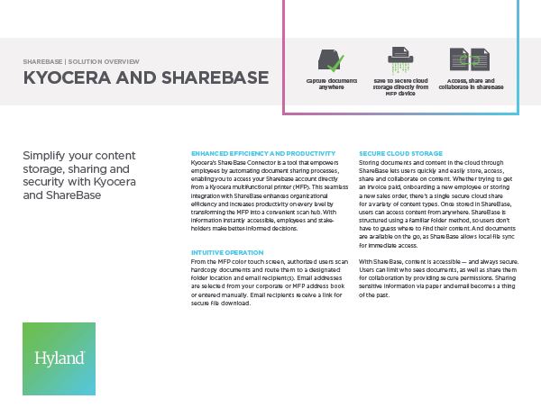 ShareBase, Kyocera, Solution, Software, Document Management, Office Technologies
